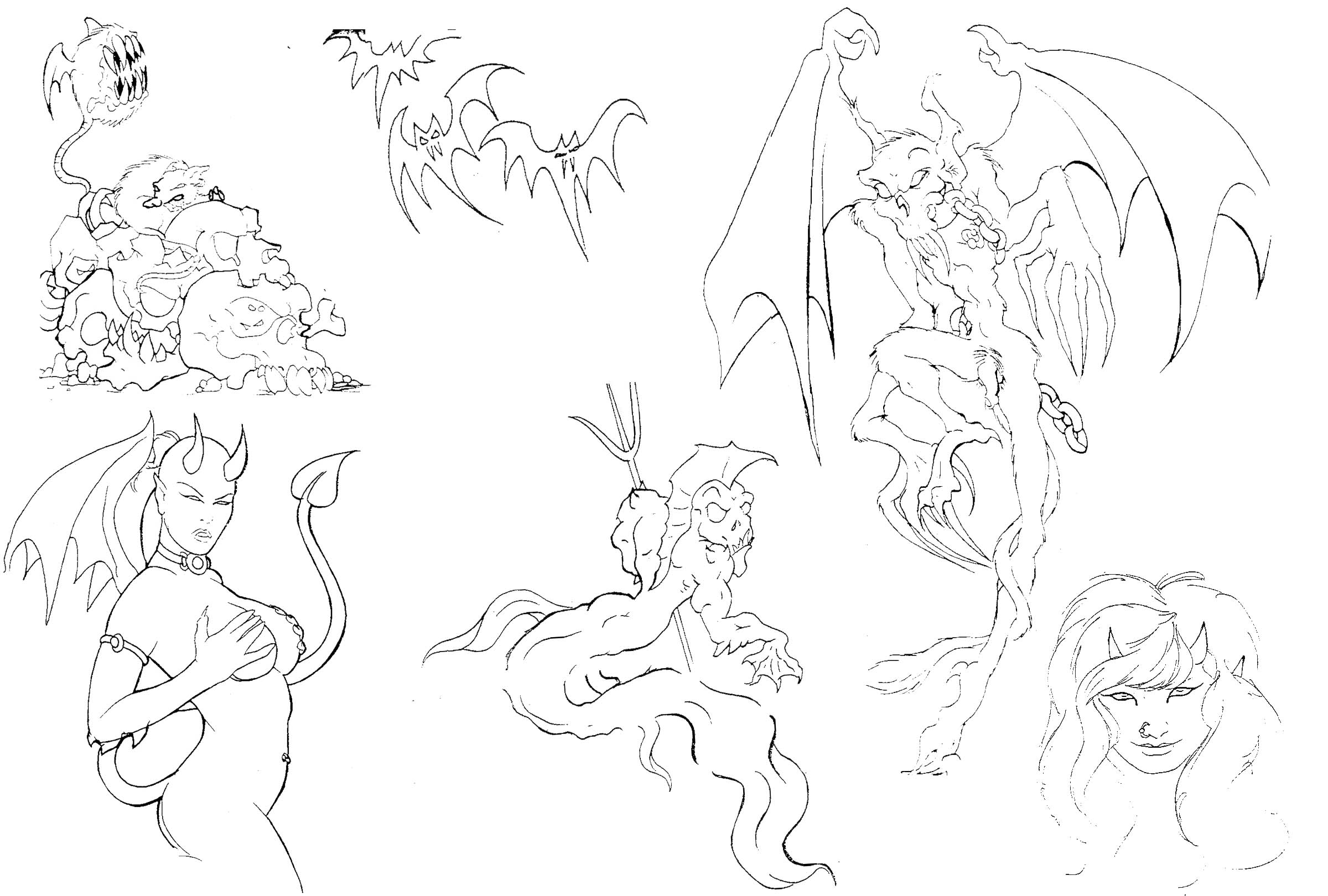 Sketches With Outlines Sheet 321 Copy | Sketches With ...