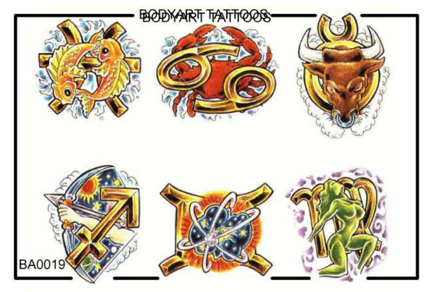 Bodyart Tattoos Ba0019