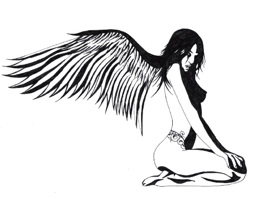 Angel tattoo designs 34 free tattoo sketches