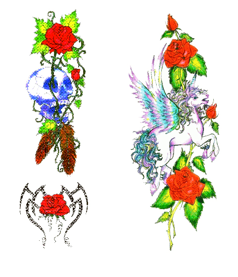 larkspur flower tattoo