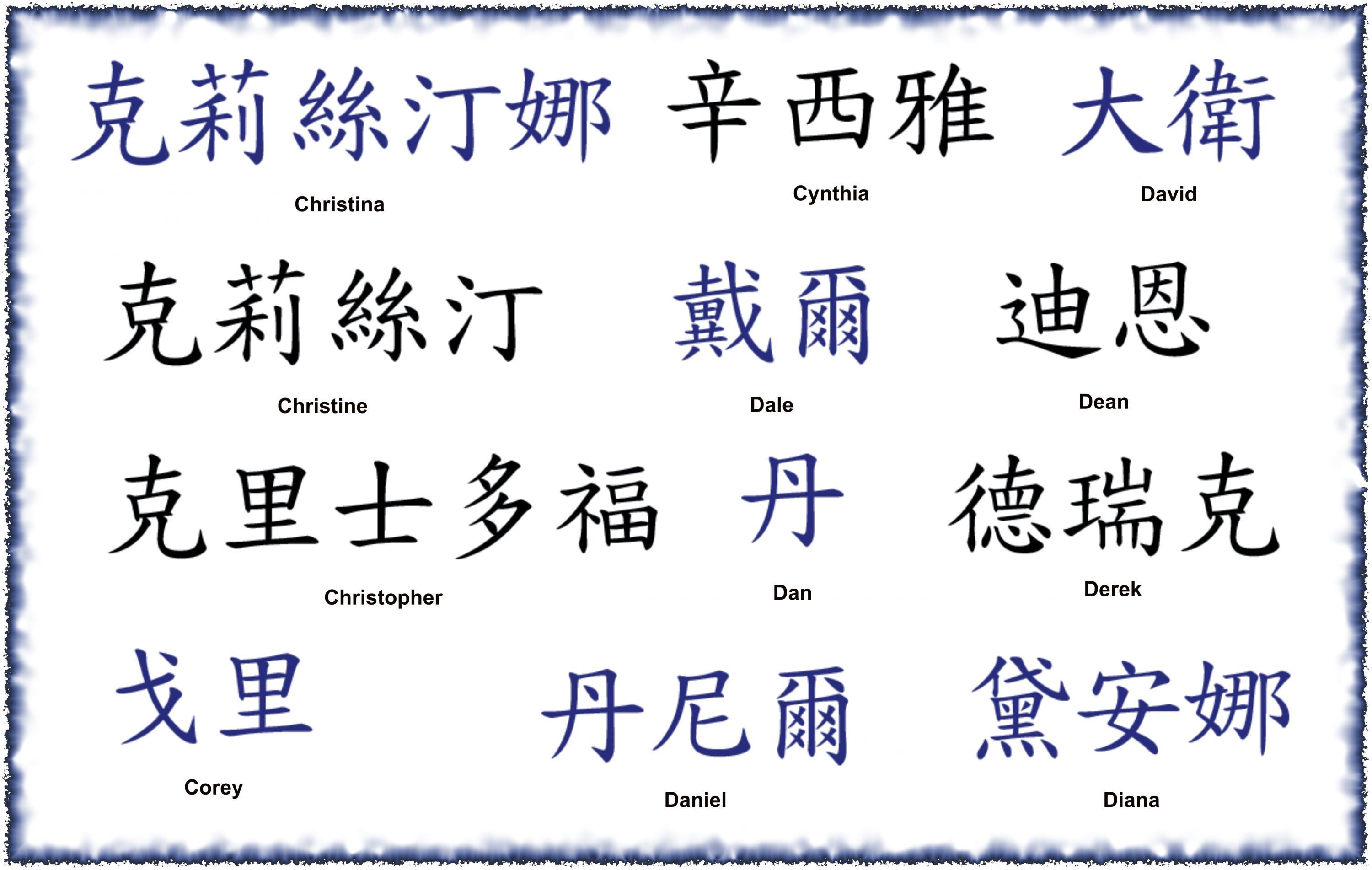 Kanji Name Tattoo Designs