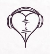 Audio Heart Tattoo Design By Pointofyou